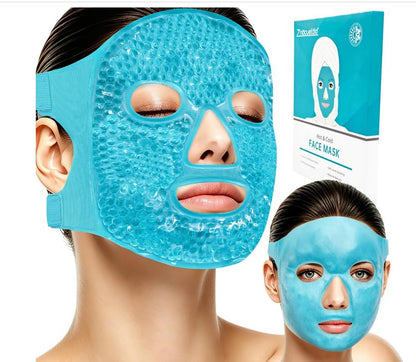 ZNÖCUETÖD Cold Face Ice Mask Facial Ice Pack, Hot Cold Compress for Face
