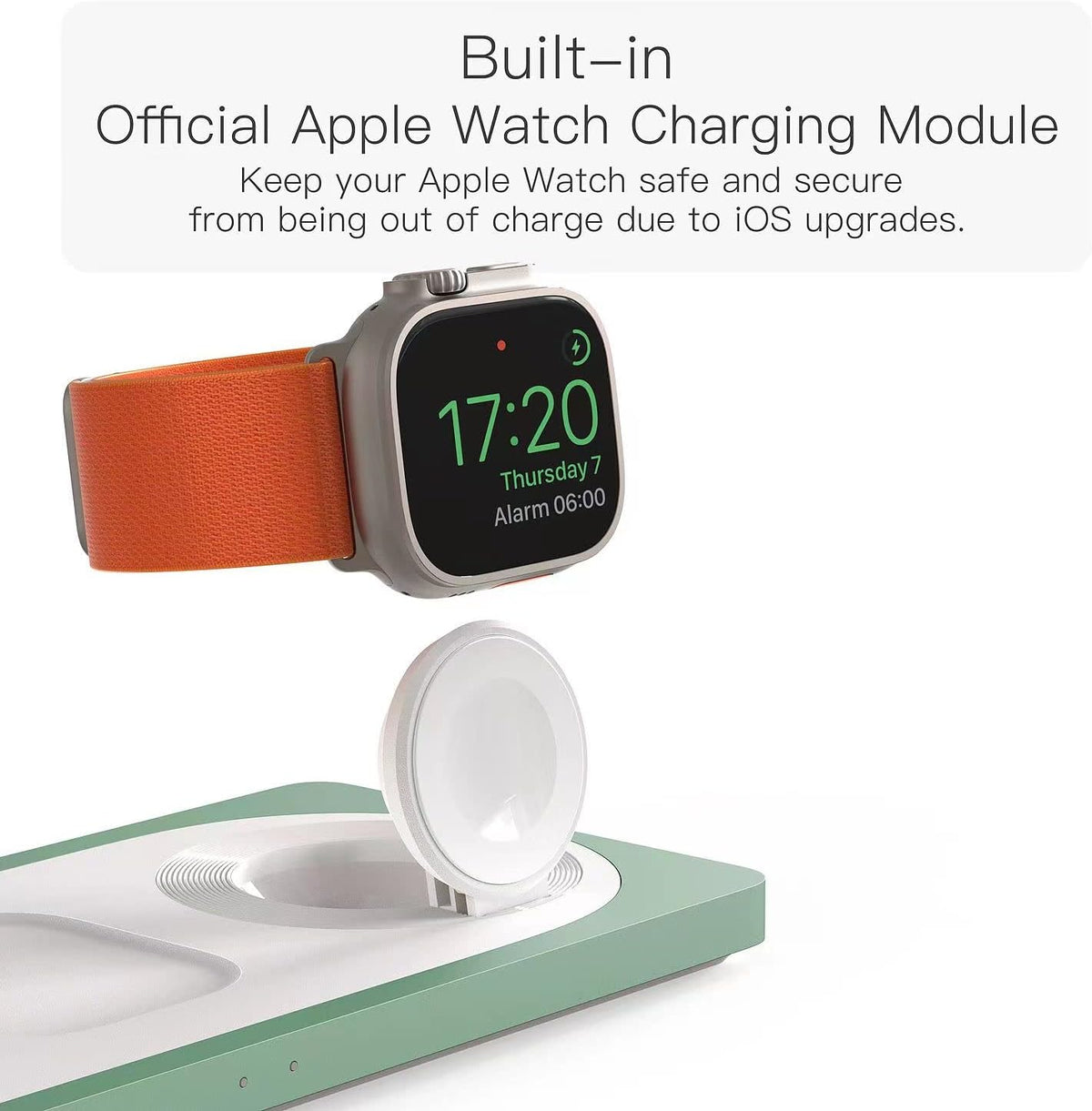 PETINO 3 in 1 Wireless Charging Station for Apple Devices with MagSafe