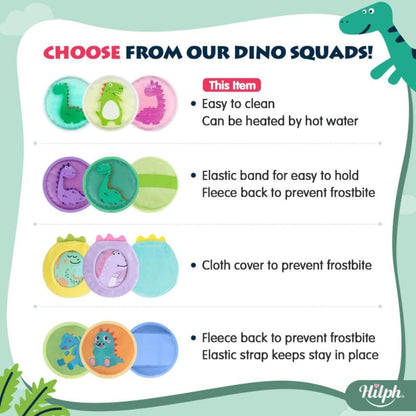 Hilph Kids Ice Packs for Boo Boos - FSA Eligible HSA, 3 Pack Gel Ice Packs for Toddlers & Children Injuries Reusable, Soft Small Hot & Cold Pack for Bumps, Bruises, Fever, Get Well Gifts