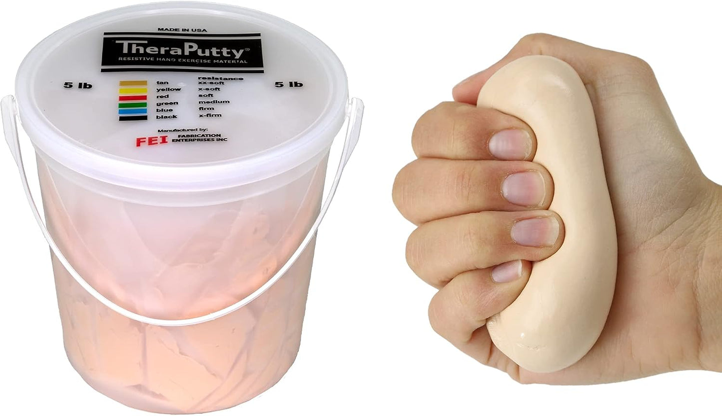 CanDo TheraPutty Standard Hand Exercise Putty For Rehabilitation, Exercises, Hand Therapy, and Occupational Therapy. Use To Strengthen Hand Muscles, Improve Fine Motor Skills, And Decrease Stress