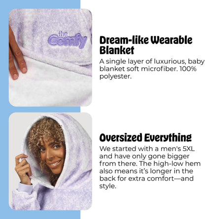 THE COMFY Dream | From Shark Tank | Patented | No Sherpa | Light Wearable Blanket Hoodie | Gift for Women & Men | One Size