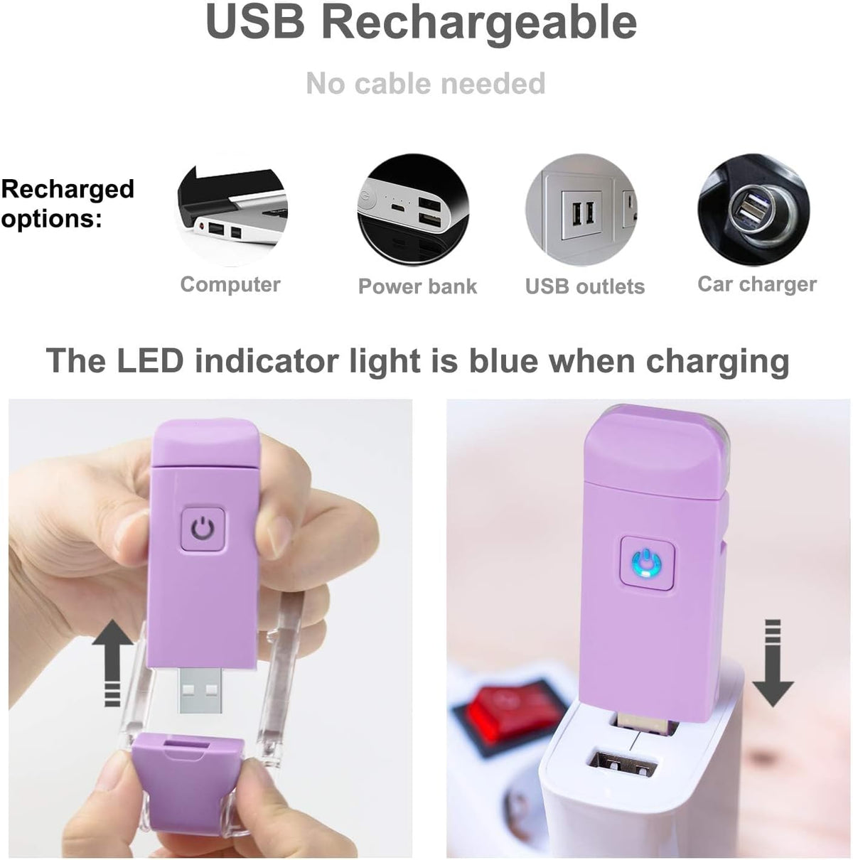 HONWELL Rechargeable Book Light, Clip On LED Reading Lights for Kids Reading in Bed, 3 Brightness Levels Dimmable Bookmark Light for Eye-Protection, Portable Reading Lamp for Bookworms, Travel(Orange)