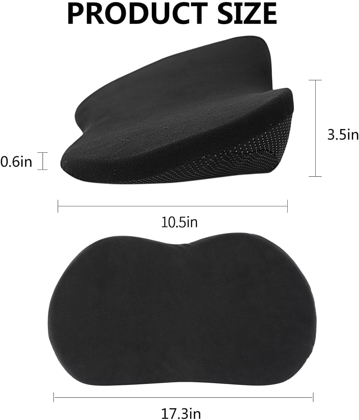 Livtribe Car Seat Cushion - Memory Foam Car Seat Pad - Sciatica & Lower Back Pain Relief - Car Seat Cushions for Driving - Road Trip Essentials for Drivers(Black)