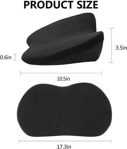 Livtribe Car Seat Cushion - Memory Foam Car Seat Pad - Sciatica & Lower Back Pain Relief - Car Seat Cushions for Driving - Road Trip Essentials for Drivers(Black)