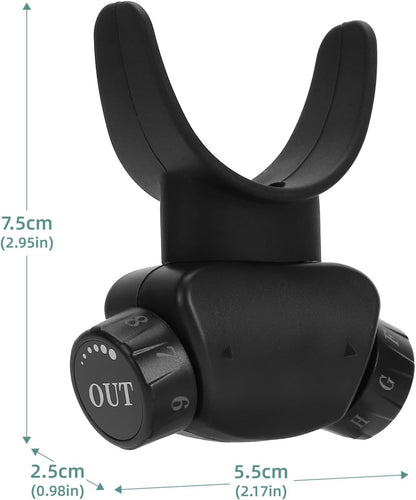 Lixada Advanced Breathing Trainer for Lung Capacity - 8-Level Adjustable Respiratory Exercise Device for Running, Swimming & Fitness with Case & Nose Clip(Black)