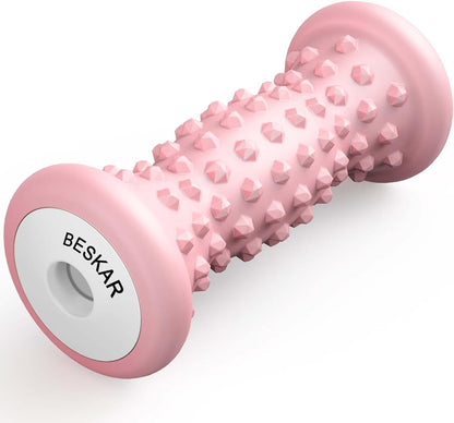 BESKAR Foot Massager Roller for Plantar Fasciitis Relief, Portable, Deep Tissue Muscle Massage, Foot Arch and Heel Pain, Reflexology Tool