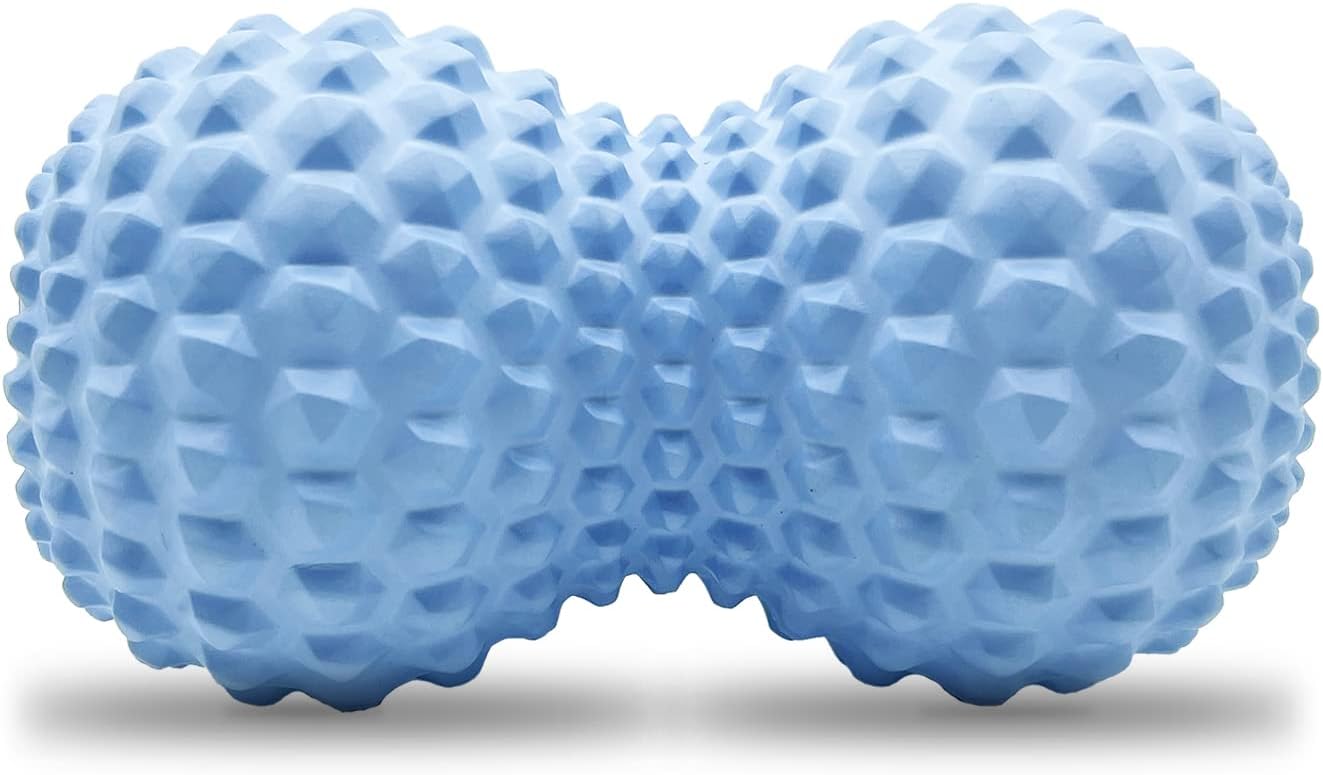 KITWILD Peanut Massage Ball, Double Lacrosse Massage Roller Ball for Deep Tissue Muscle Massage, Physical Therapy, Myofascial Release, Muscle Knots, and Yoga Therapy