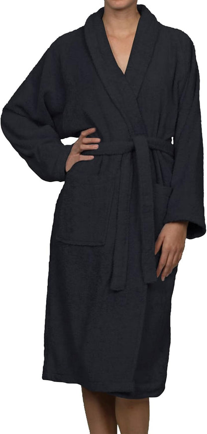 Cotton Unisex Terry Robe, Soft And Absorbent Robes For Men And Women, Bathroom Accessories