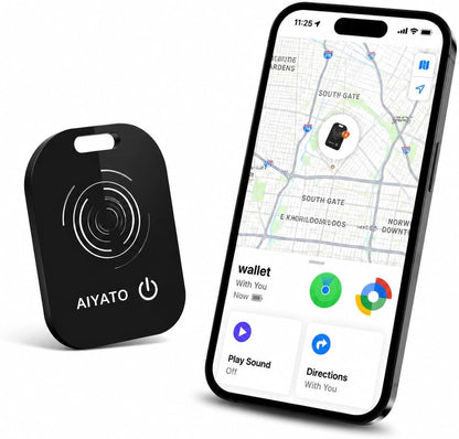 Mini Card Smart Finder, Wallet Tracker Card with Wireless Rechargeable Battery, Works with Apple Find My and Google Find Hub, Bluetooth Item Locator for Wallet, Purse, Keys, Luggage, iPhone & Android