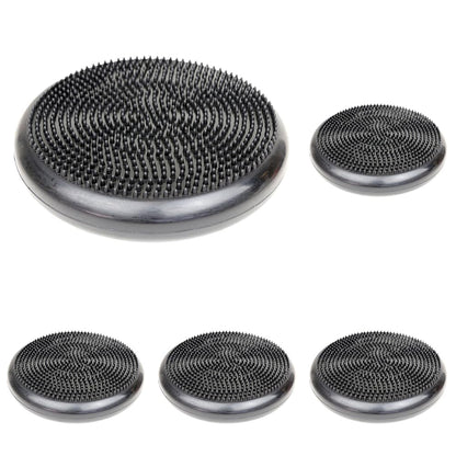 Cando-30-1870 CanDo Inflatable Balance Disc for Balance Training, Proprioception, Strengthening Lower Extremities, Posture, Back Pain, Stress Relief, Restlessness and Anxiety. Black, 14” Diameter
