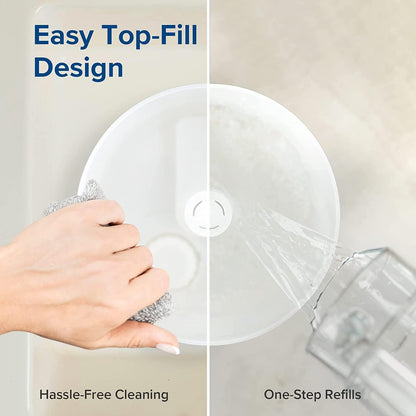 LEVOIT Humidifiers for Bedroom, Quiet, 3L Cool Mist, Essential Oil Diffuser | Top Fill/25Watt - Home/Large Room - 360° Nozzle - Rapid Ultrasonic Humidification for Baby Nursery/Plant