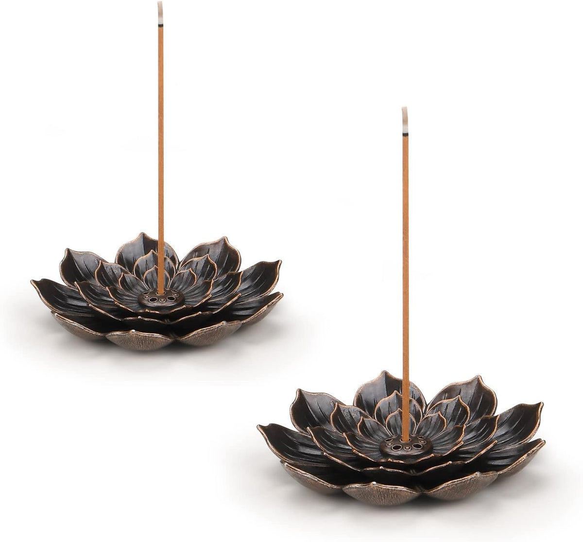 SLKIJDHFB Incense Burner - Lotus Incense Stick Holder 2Pcs