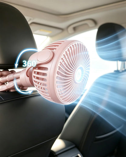 funbliss Portable Stroller Fan,4000mAh Rechargeable