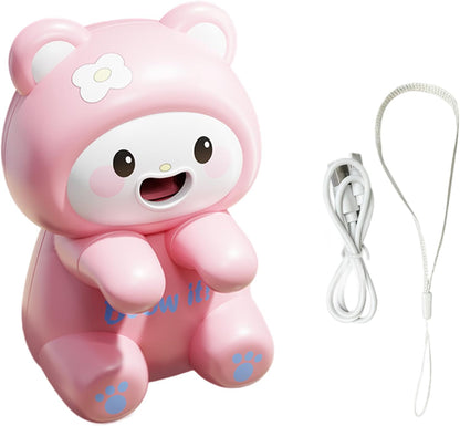Mini Cooling Fan: Cute Frog Food Clip-on Fan