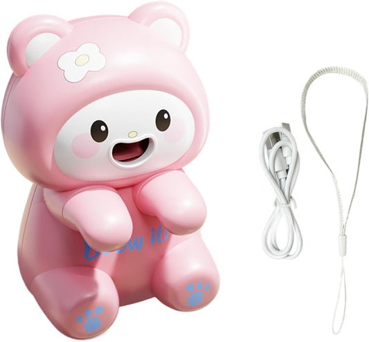 Mini Cooling Fan: Cute Frog Food Clip-on Fan