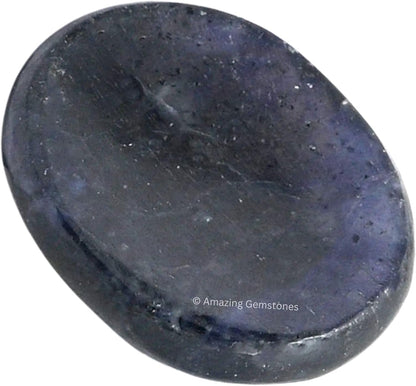 Amazing Gemstone Labradorite Thumb Worry Stone, Anxiety Stone, Healing Crystals - Piedra Crystal Fidget for Gift, Meditation, Calming, Relaxation, Stress Relief - Colors C