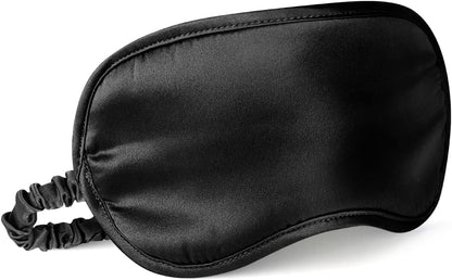 LULUSILK Mulberry Silk Sleep Eye Mask & Blindfold with Elastic Strap/Headband, Soft Eye Cover Eyeshade for Night Sleeping, Travel, Nap(Pink)