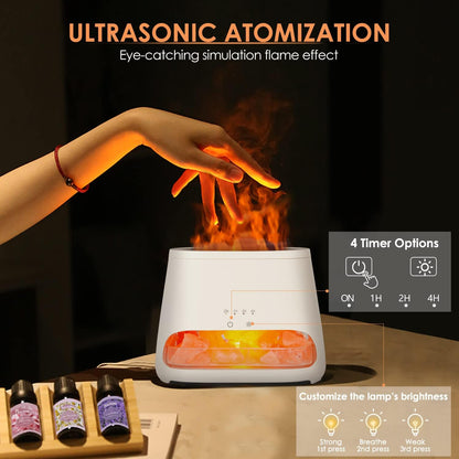 SALKING 2-in-1 Ultrasonic Essential Oil Diffuser & Himalayan Salt Lamp, Aromatherapy Diffuser Cool Mist Humidifier with 3 Brightness, Salt Therapy Lamp, 100% Pure Himalayan Salt Rock, 150ml (Marble)