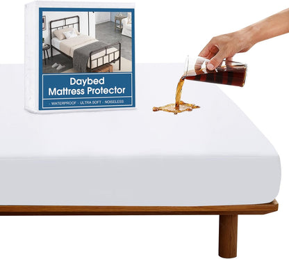 SPRINGSPIRIT Full Size Waterproof Mattress Protector, Full Mattress Cover Pad Waterproof with Deep Pocket up to 14’’, Bed Fitted Sheet