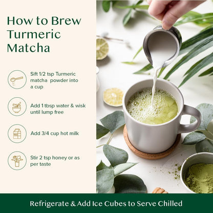 VAHDAM, Turmeric Ginger Herbal Tea (50+ Cups, 3.53oz) Caffeine Free | 100% Pure Herbal Blend - Savory & Spicy | Vacuum Sealed | Direct from Source