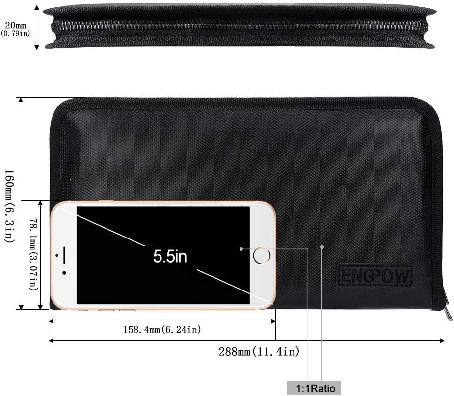 ENGPOW Receipt Coupon Organizer, Fireproof 13 Pockets Accordian Folder