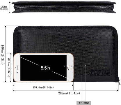 ENGPOW Receipt Coupon Organizer, Fireproof 13 Pockets Accordian Folder