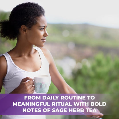 50 Bags Dried Sage Herb Herbs Tea (Salvia Officinalis) - 50 Count Tea Bags Salvia Sage