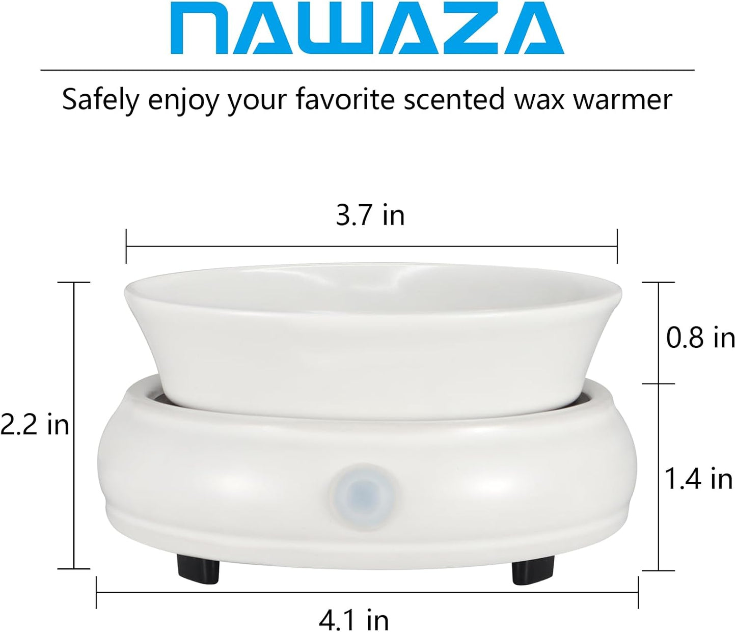 nawaza Ceramic Wax Warmer, Electric Wax Melt Warmer,3 in1 Home Fragrance Wax Burner, Scented Candle Wax melters as Gift for Women,mom and Grandma(Black)…