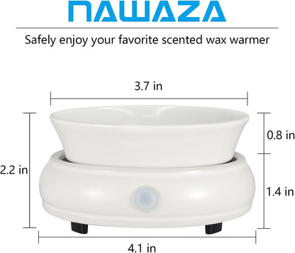 nawaza Ceramic Wax Warmer, Electric Wax Melt Warmer,3 in1 Home Fragrance Wax Burner, Scented Candle Wax melters as Gift for Women,mom and Grandma(Black)…