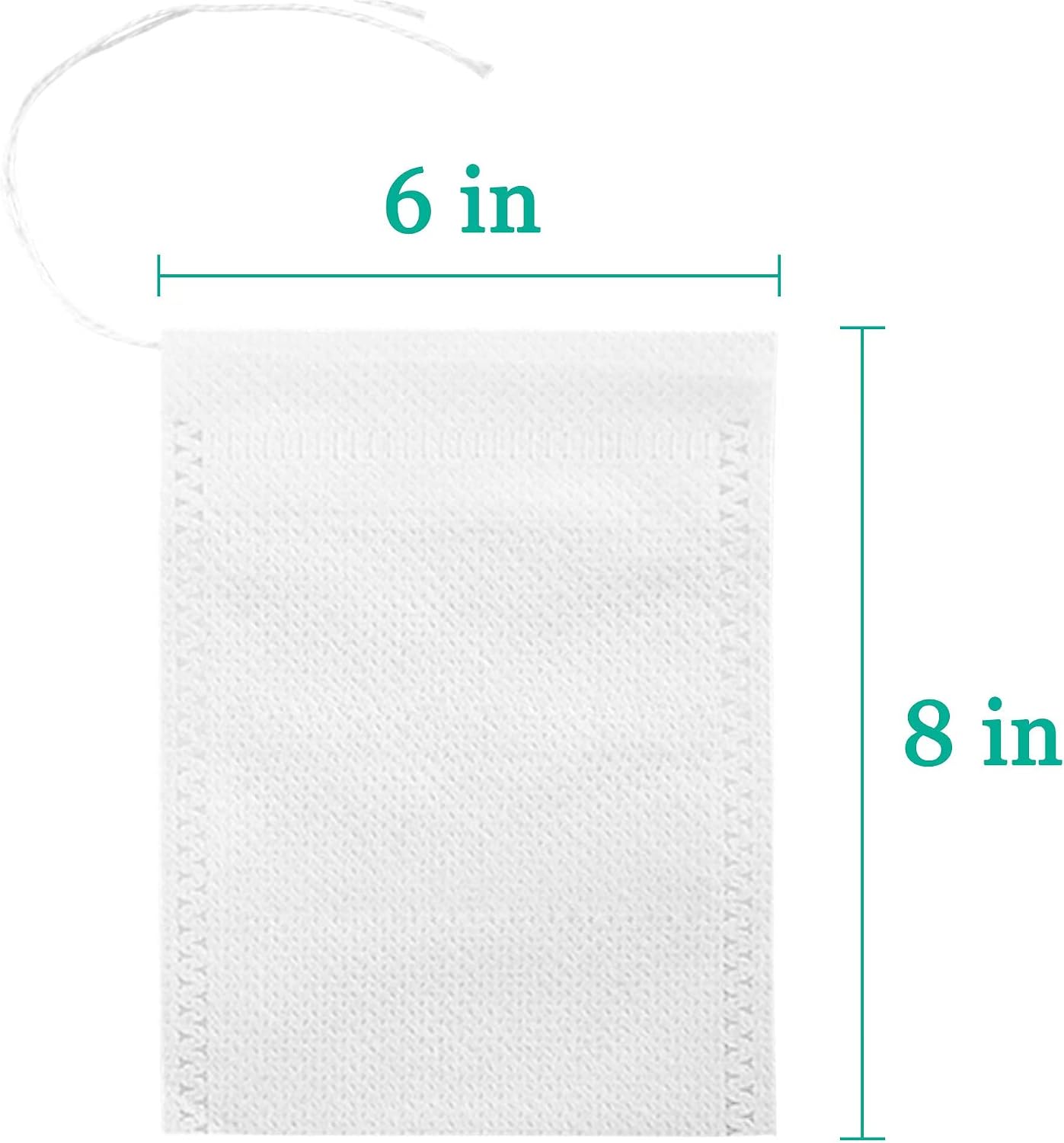 Yzurbu 200pcs 4''x6'' Cold Brew Coffee Filter Bags, No Mess Disposable Filter Bag with Drawstring for Coffee Grounds & Ice Tea
