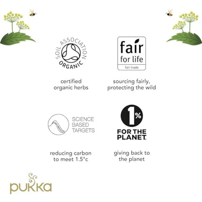 Pukka Elderberry & Echinacea Organic Herbal Tea, Perfect for Wellness Support, Caffeine Free, 80 Total Tea Bags (20ct - Pack of 4)