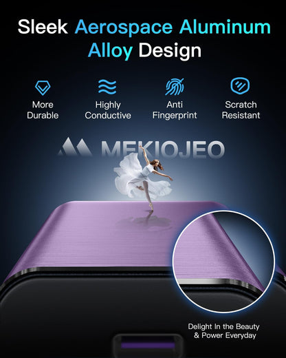 12 Ports Aluminum Alloy MEKIOJEO 380W Charging Station USB C Charger Block