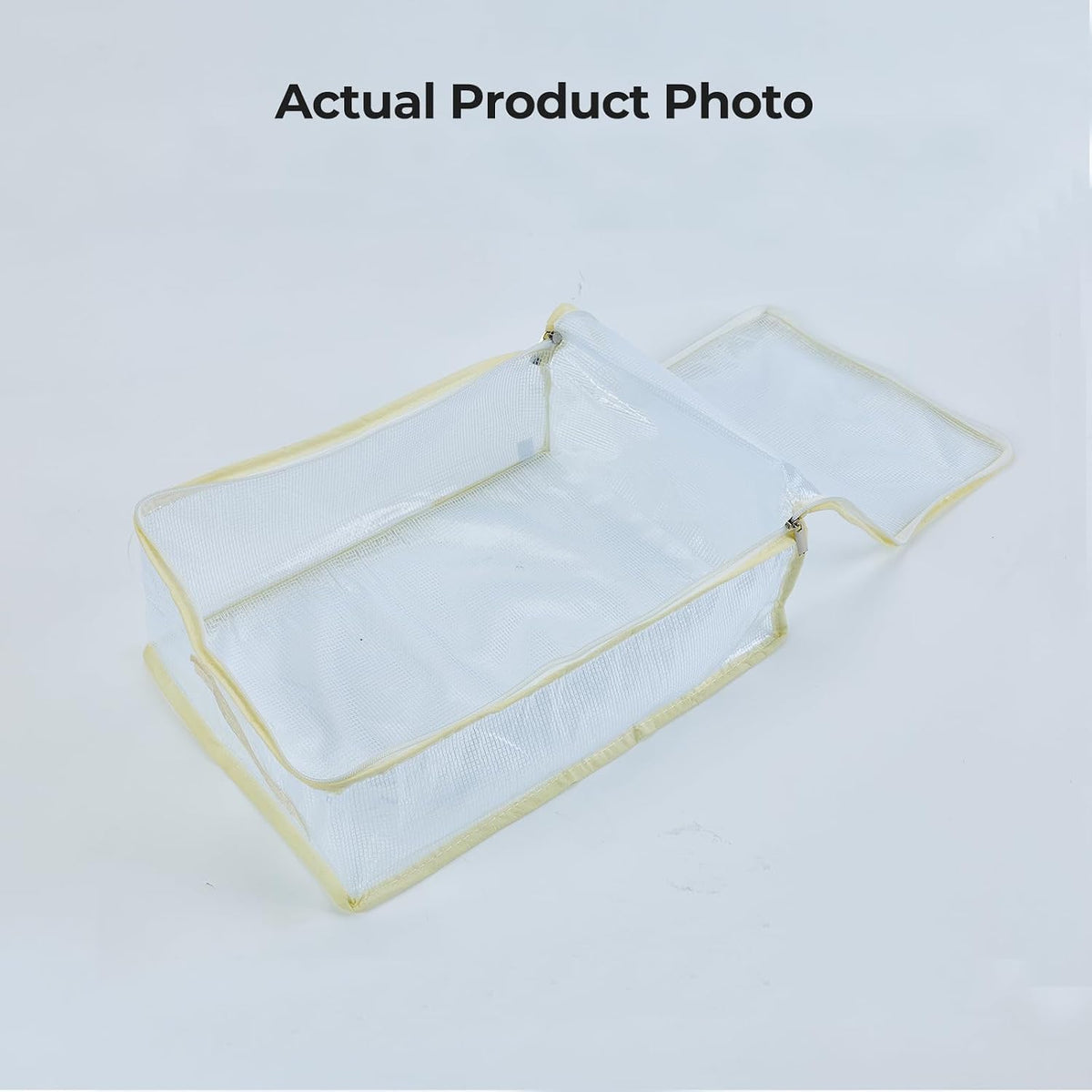 Clear Bed Sheet Organizer Bags for Linen Closet 6 Pack