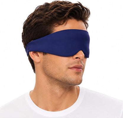 ALASKA BEAR Sleep Mask for Side Sleepers Patented Design, Cup-Shaped and Extra-Soft, 100 Blackout Eye Mask Shades Cover for Men and Women Home or Travel, Machine Washable, Black