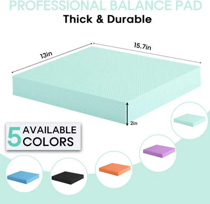 Balance Pad – Stability Trainer for Balance, Stretching, Physical Therapy, Exercise, Mobility, Rehabilitation and Core Training Non-Slip Closed Cell Foam Premium Balance Pad Knee Pad