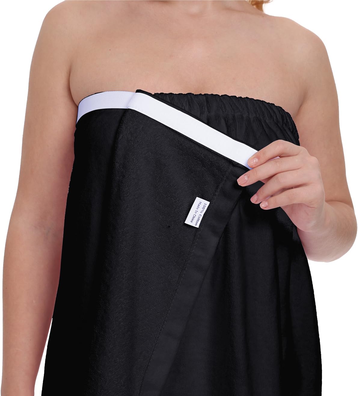goodmansam Women's Cotton Shower Wrap Robes Spa Body Wrap Bathrobe Ultra Absorbent Cover up Towels
