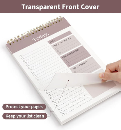 104 Pgs To Do List Notepad, 52 Undated Sheets Duplex-printed