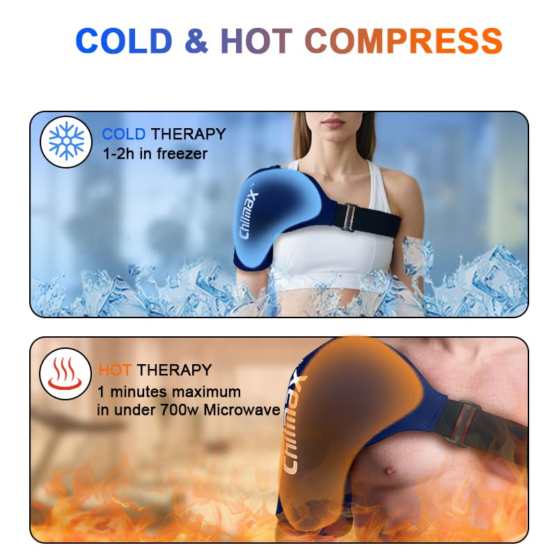 Shoulder Ice Pack Wrap for Rotator Cuff Cold Therapy Brace