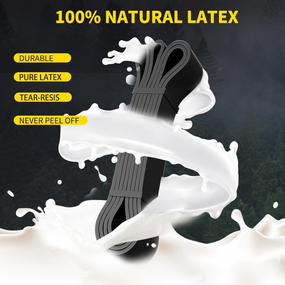ROSAPOAR Resistance Band Pull up Band Fitness Exercise Bands Natural Latex for Workout Body Stretch Powerlifting Band Fitness Sport Training at Home/The Gym