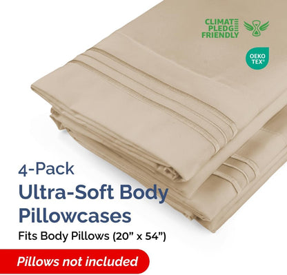 Standard Pillow Cases Set of 10 - Ultra Soft Hotel Quality Pillowcase Covers - Comfy, Cozy & Wrinkle Free - Shrink, Stain and Fade Resistant - Machine Washable Pillow Protectors - 10 Pcs Set - White - Colors B