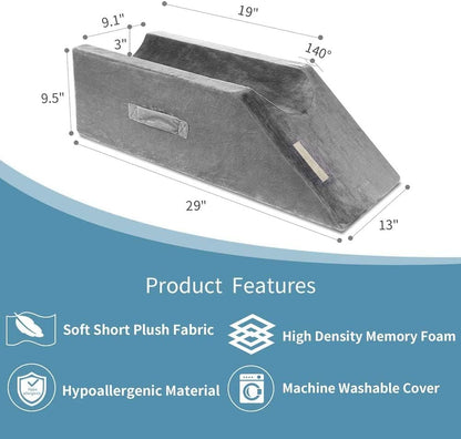 LightEase Memory Foam Leg Support and Elevation Pillow for After Surgery