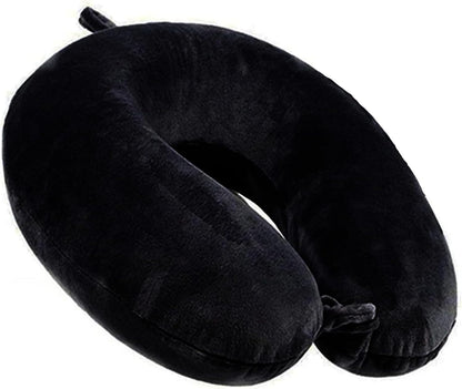GDEOUP Travel Pillow 100% Pure Comfortable U Shape Memory Foam Pillows Neck and Head Support Portable Travel Neck Pillow Suitable for Planes Airplane for Traveling,Train,Self-Drivingng Car,(Grey)