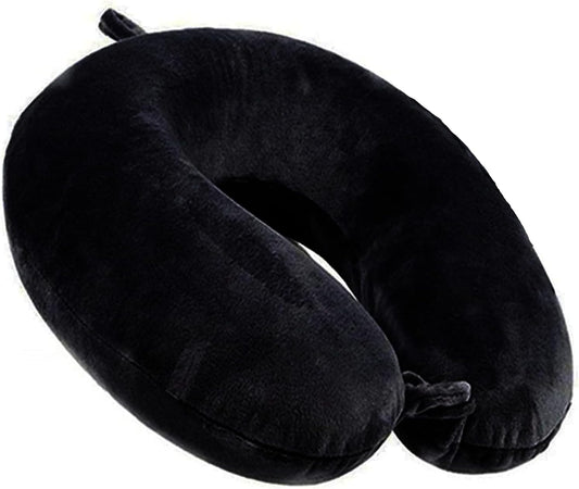 GDEOUP Travel Pillow 100% Pure Comfortable U Shape Memory Foam Pillows Neck and Head Support Portable Travel Neck Pillow Suitable for Planes Airplane for Traveling,Train,Self-Drivingng Car,(Grey)
