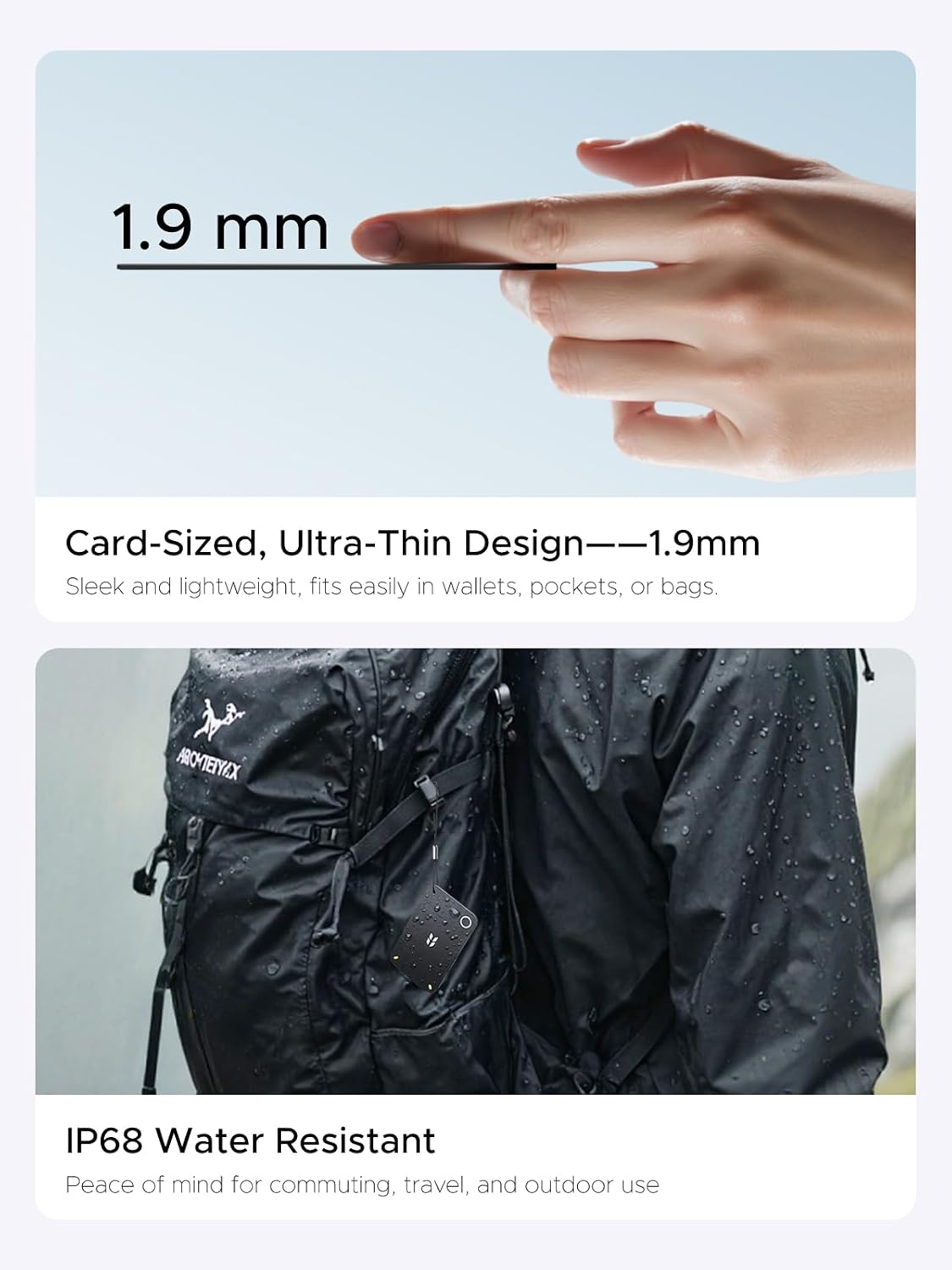 UGREEN FineTrack Slim Duo2 Wallet Tracker Card (iOS and Android)
