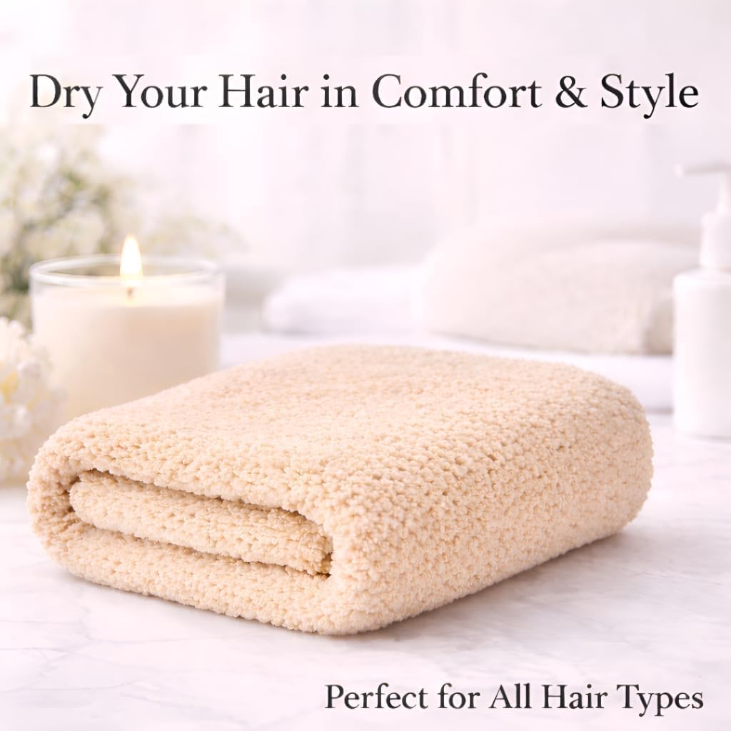 Luxury Microfiber Hair Towel Wrap for Women - Quick Dry, Super Absorbent Hair Turban, Soft & Lightweight Anti-Frizz Towel for Long, Thick & Curly Hair (Sage Green, 48" × 24")