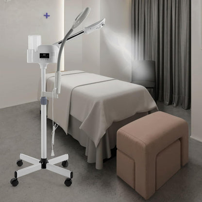 Artist hand Professional Facial Steamer with 5X LED Magnifying Lamp 3 in 1
