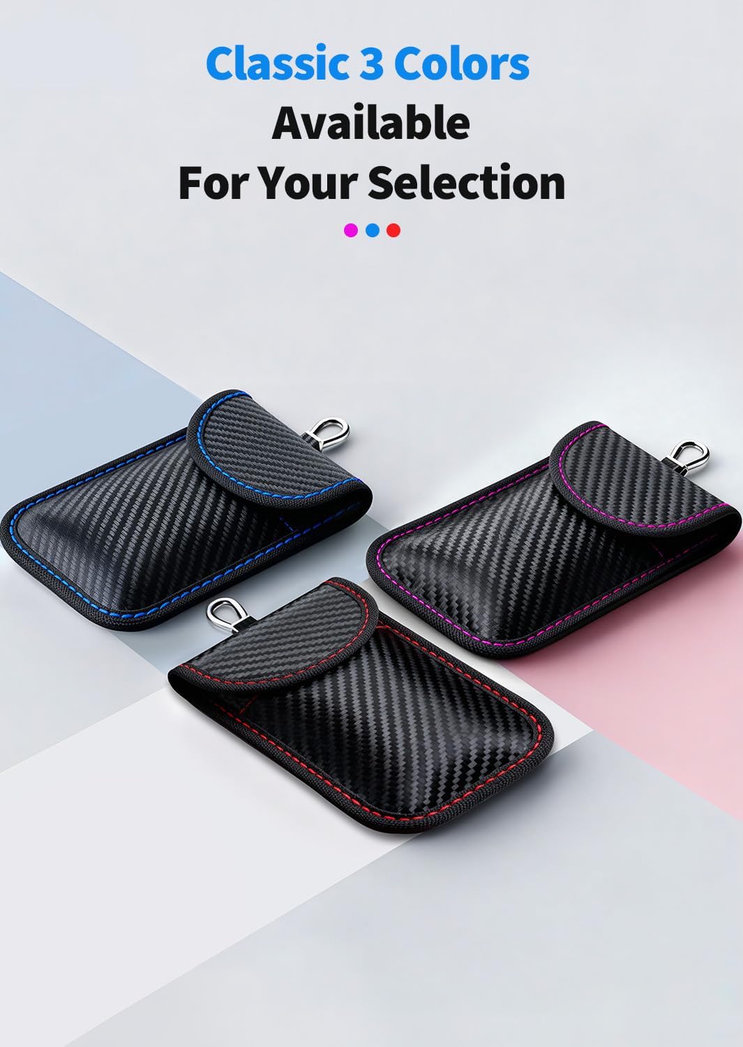 Faraday Bags for Phones, 2 Pack Signal Blocking Pouch