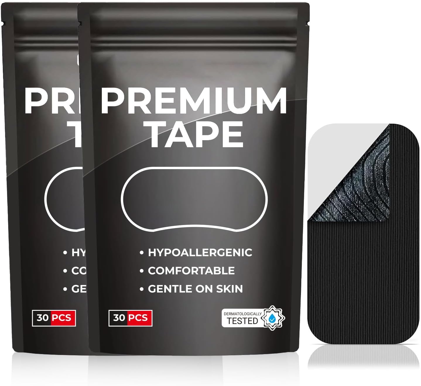 Mouth Tape for Sleeping 60 Pack, Athletic Tape Wrap Breath Training Tape Nasal Strips for Adults Athletes Breathing