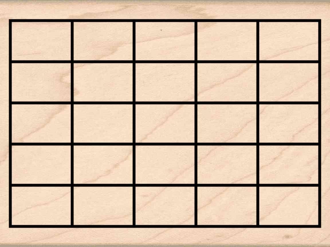 Stamps by Impression Journal, Habit Tracker, Calendar Rubber Stamp 2.25" x 2.75" 6 Row ST 1298