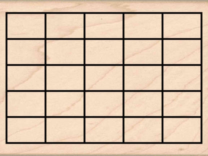 Stamps by Impression Journal, Habit Tracker, Calendar Rubber Stamp 2.25" x 2.75" 6 Row ST 1298